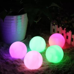 Luz Lampara Led Bola Redonda Colores Con Boton Iluminaras - Imagen 2