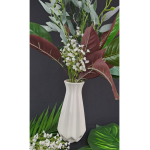 Florero Centro De Mesa Ceramica Brillo - Facetado 21cm - Imagen 2