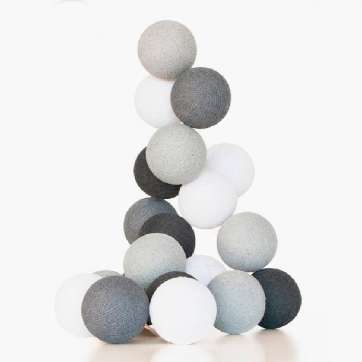 Guias Luces Cotton Ball Con Forma Esfera Led 3 Metros Guia - Imagen 24