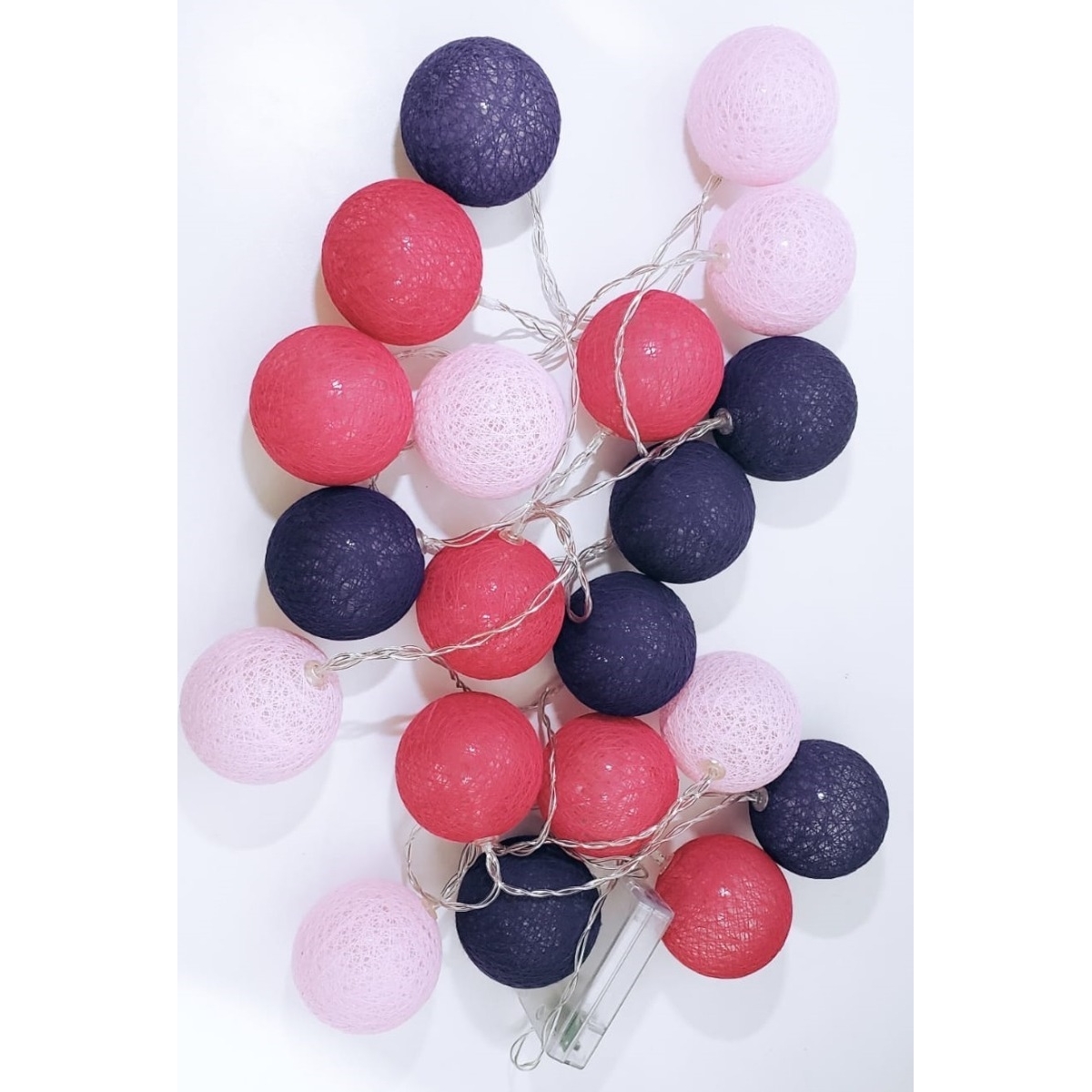 Guias Luces Cotton Ball Con Forma Esfera Led 3 Metros Guia - Imagen 29