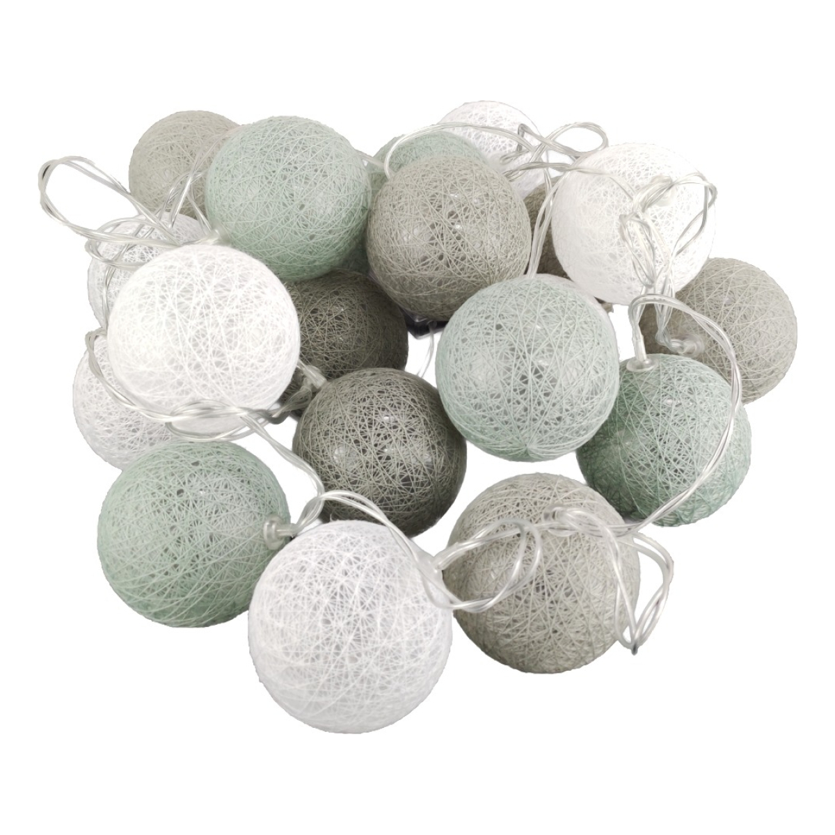 Guias Luces Cotton Ball Con Forma Esfera Led 3 Metros Guia - Imagen 2