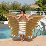 Inflable Alas Grandes Para Pileta Colchoneta Con Brillos - Imagen 5