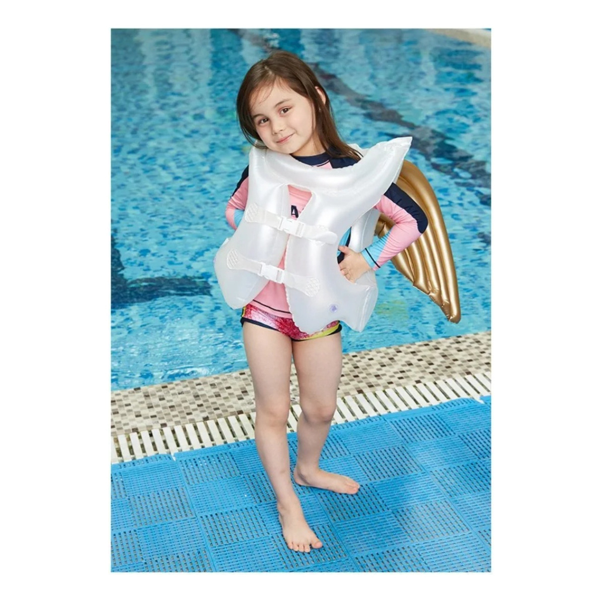 Chaleco Inflable Infantil Con Alas Para Piscina - Imagen 3