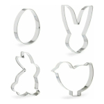 Set De 4 Cortantes Pascuas En Acero Inoxidable - Imagen 2