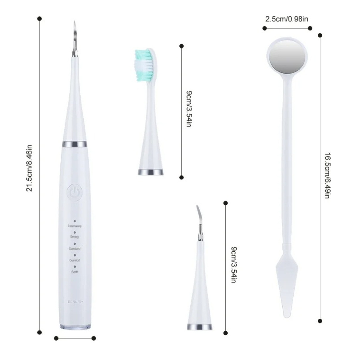 Limpiador Bucal Portatil Cepillo Dental Electrico 3 En 1 Usb - Imagen 22
