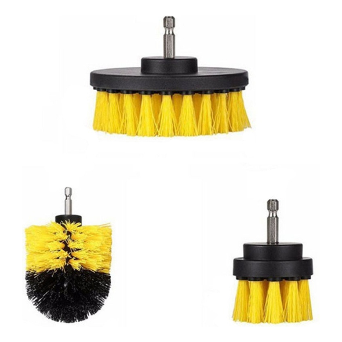Set X3 Cepillos De Limpieza Para Taladro Atornilladora - Imagen 1