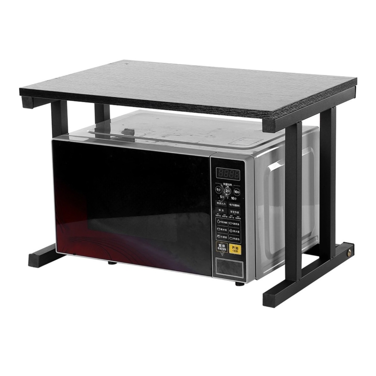 Estante Soporte Mesa Para Microondas En Madera Y Acero - Imagen 1