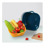 Set X4 Colador Pasta Alimentos Vegetales Con Recipiente - Imagen 2