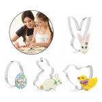 Set De 4 Cortantes Pascuas En Acero Inoxidable - Imagen 5