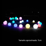 Luz Lampara Led Bola Redonda Colores Con Boton Iluminaras - Imagen 3