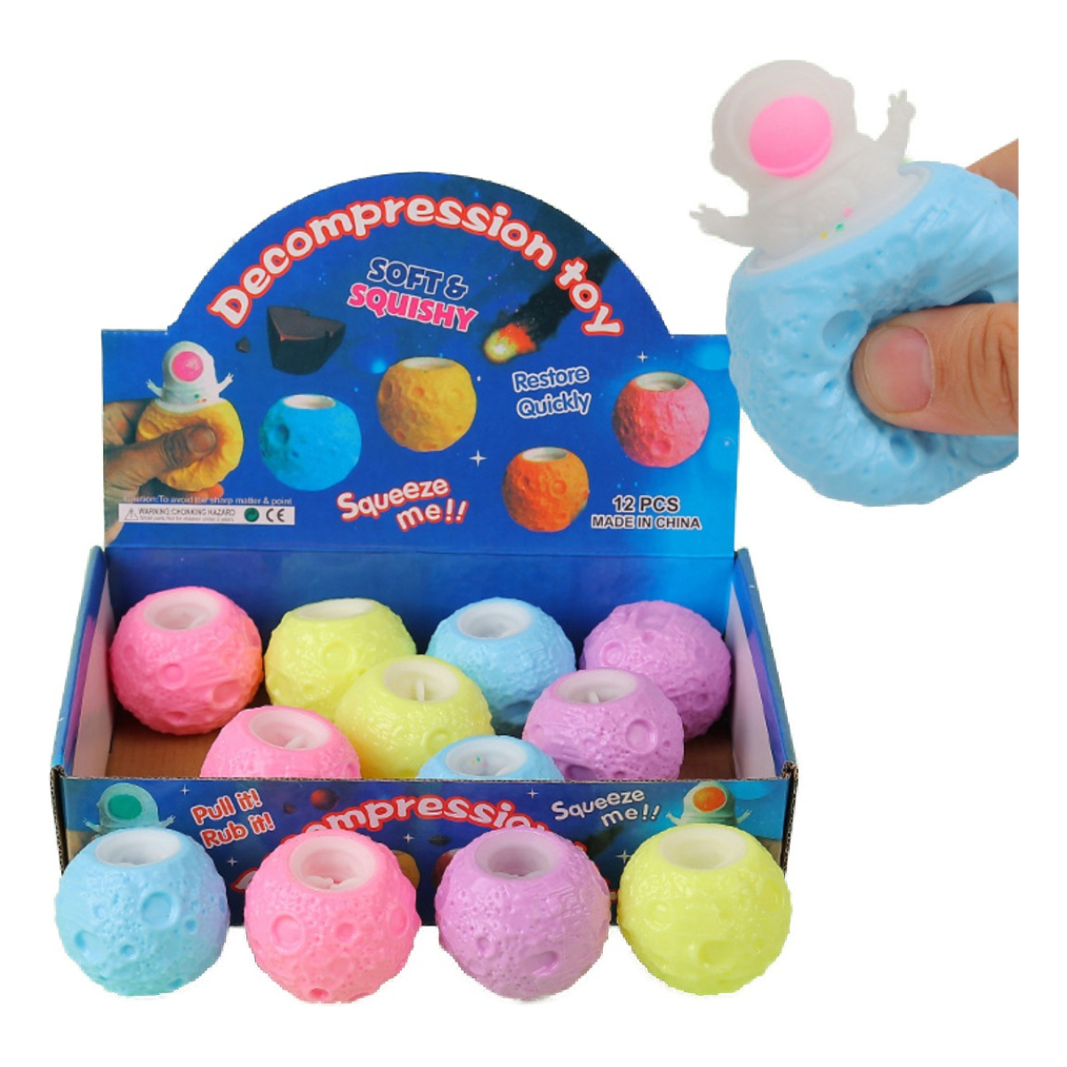 Amansaloco Apretar Fidget Toy Squish Antistress Astronauta - Imagen 3