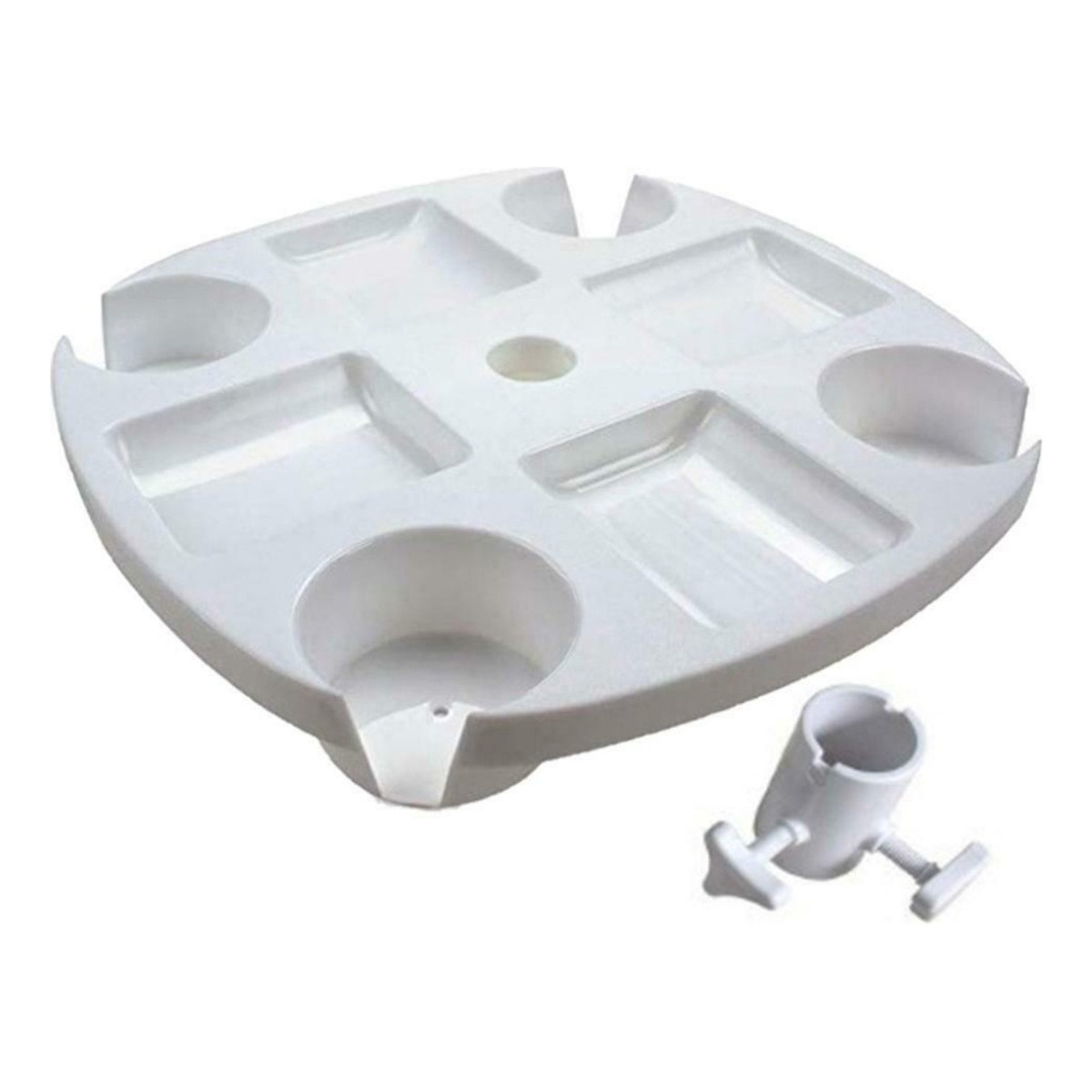 Soporte Posa Vaso Bandeja Mesa Para Sombrilla Playa Cómoda - Imagen 1