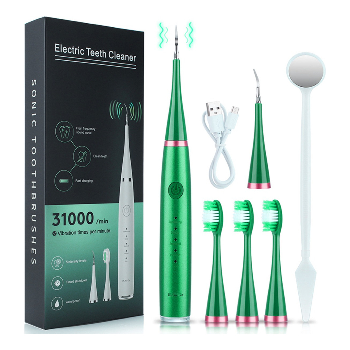 Limpiador Bucal Portatil Cepillo Dental Electrico 3 En 1 Usb - Imagen 14