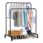 Perchero Doble Con Zapatero Vestidor Metalico - Imagen 8