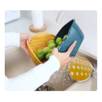 Set X4 Colador Pasta Alimentos Vegetales Con Recipiente - Imagen 3