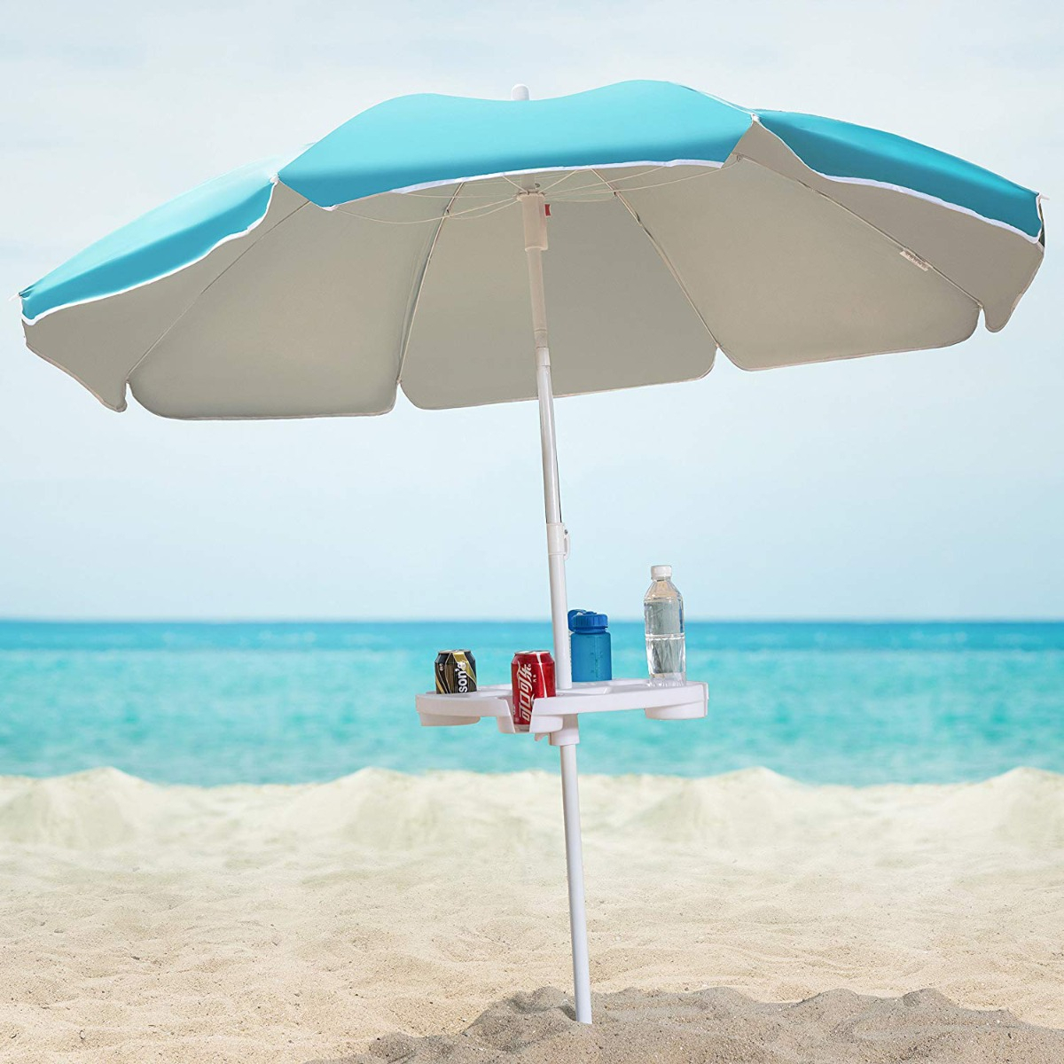 Soporte Posa Vaso Bandeja Mesa Para Sombrilla Playa Cómoda - Imagen 7