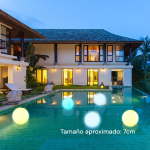 Luz Lampara Led Bola Redonda Colores Con Boton Iluminaras - Imagen 8