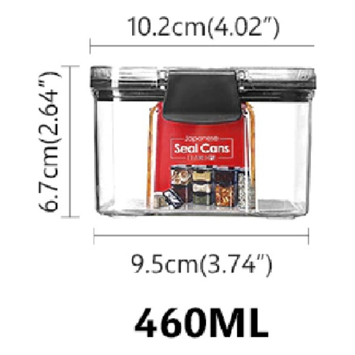 Recipiente Organizador Apilable Con Tapa Hermética - 460 Ml - Imagen 9