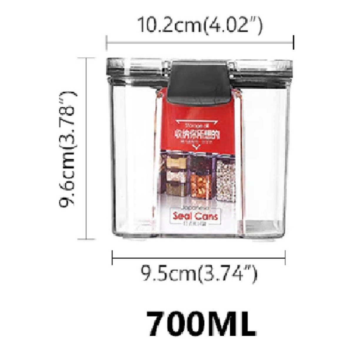 Recipiente Organizador Apilable Con Tapa Hermética - 700 Ml - Imagen 9