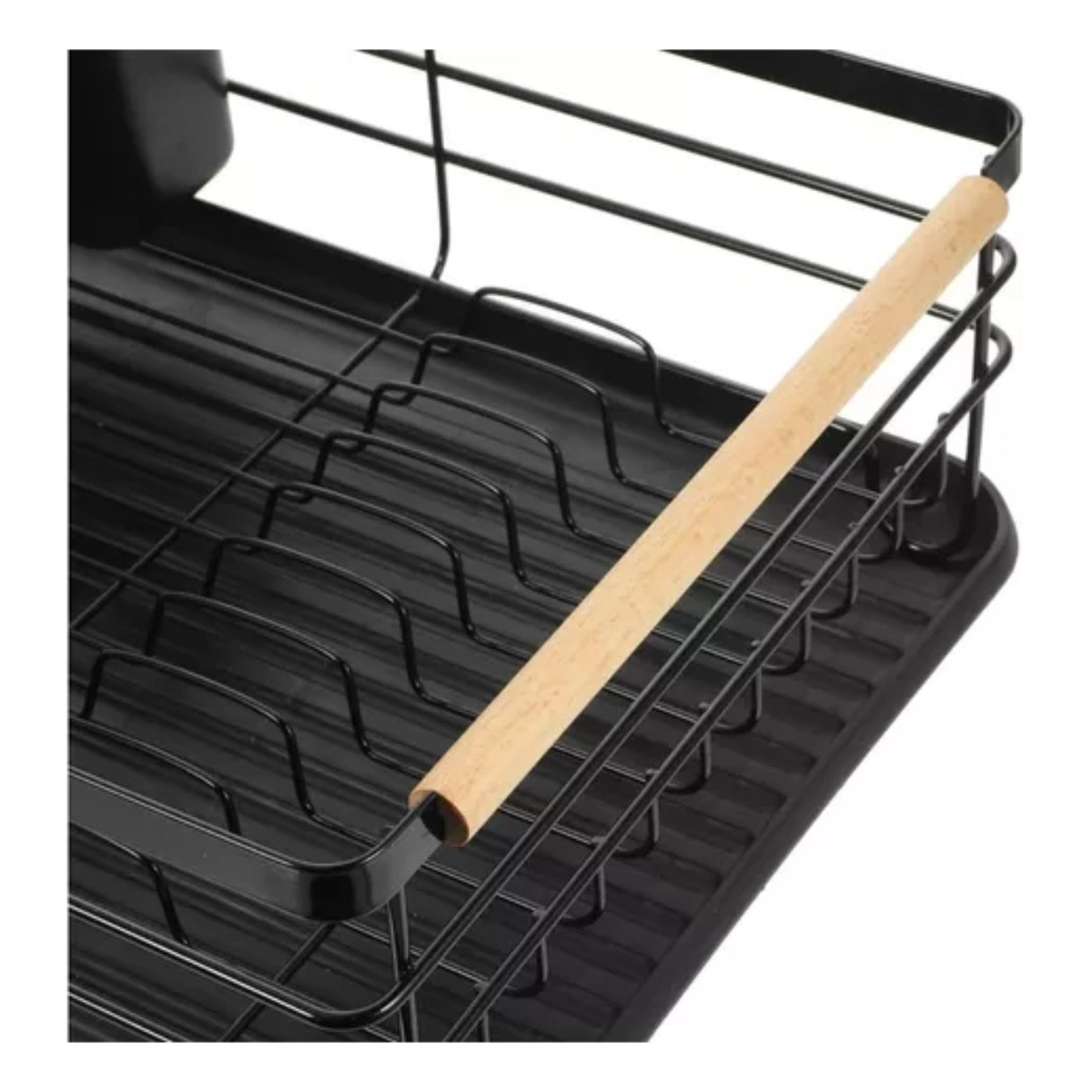 Escurridor Escurre Platos Asas De Madera Acero Inox - Imagen 7