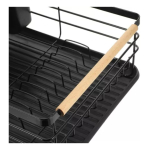 Escurridor Escurre Platos Asas De Madera Acero Inox - Imagen 7