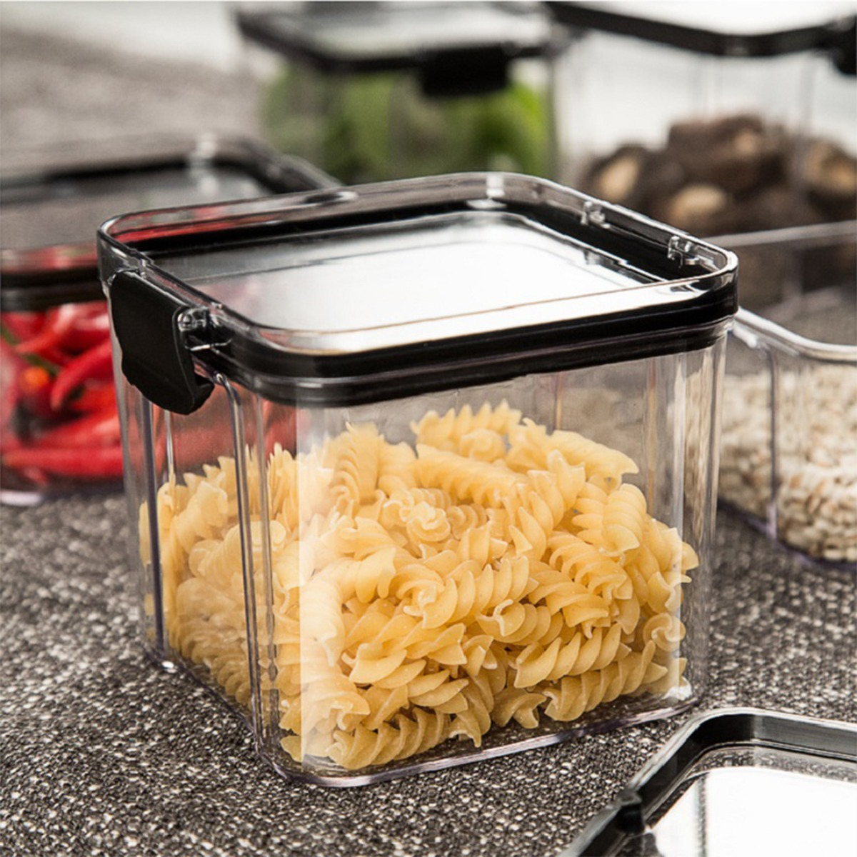 Recipiente Organizador Apilable Con Tapa Hermética - 460 Ml - Imagen 7