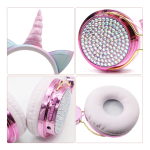 Auricular Infantil Unicornio Con Orejas Colores Bluetooth - Imagen 5