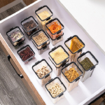 Recipiente Organizador Apilable Con Tapa Hermética - 700 Ml - Imagen 3