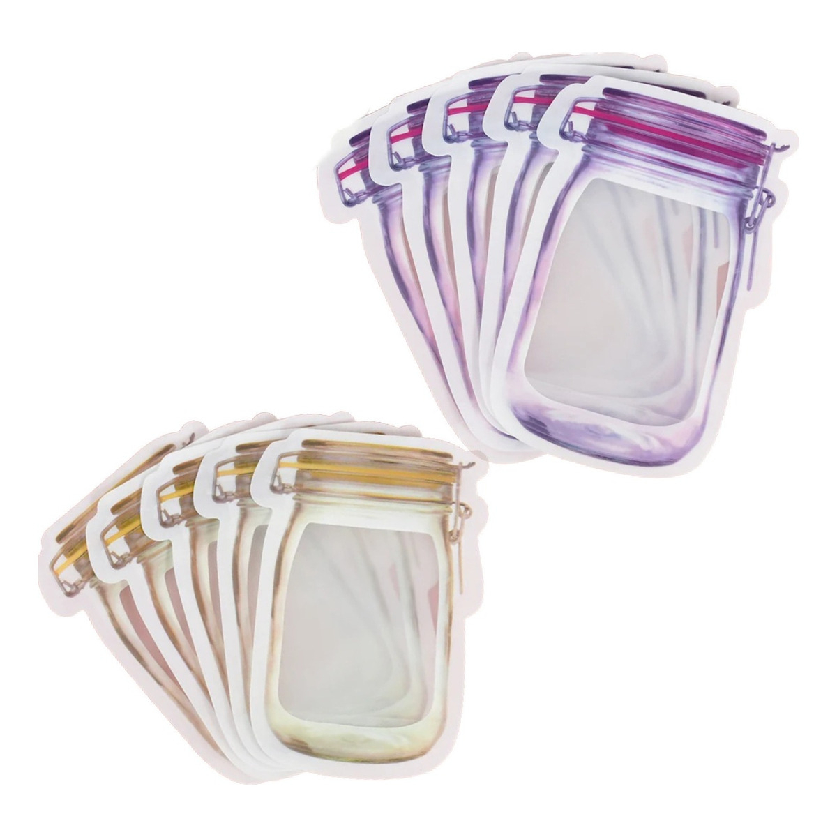 Pack X 10 Bolsitas Bolsas Cierre Hermético Ideal Snacks - Imagen 1