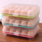 Huevera Organizador Plástico Para Huevos C/ Tapa 15 Unidades - Imagen 26