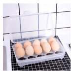 Huevera Organizador Plástico Para Huevos C/ Tapa 15 Unidades - Imagen 8