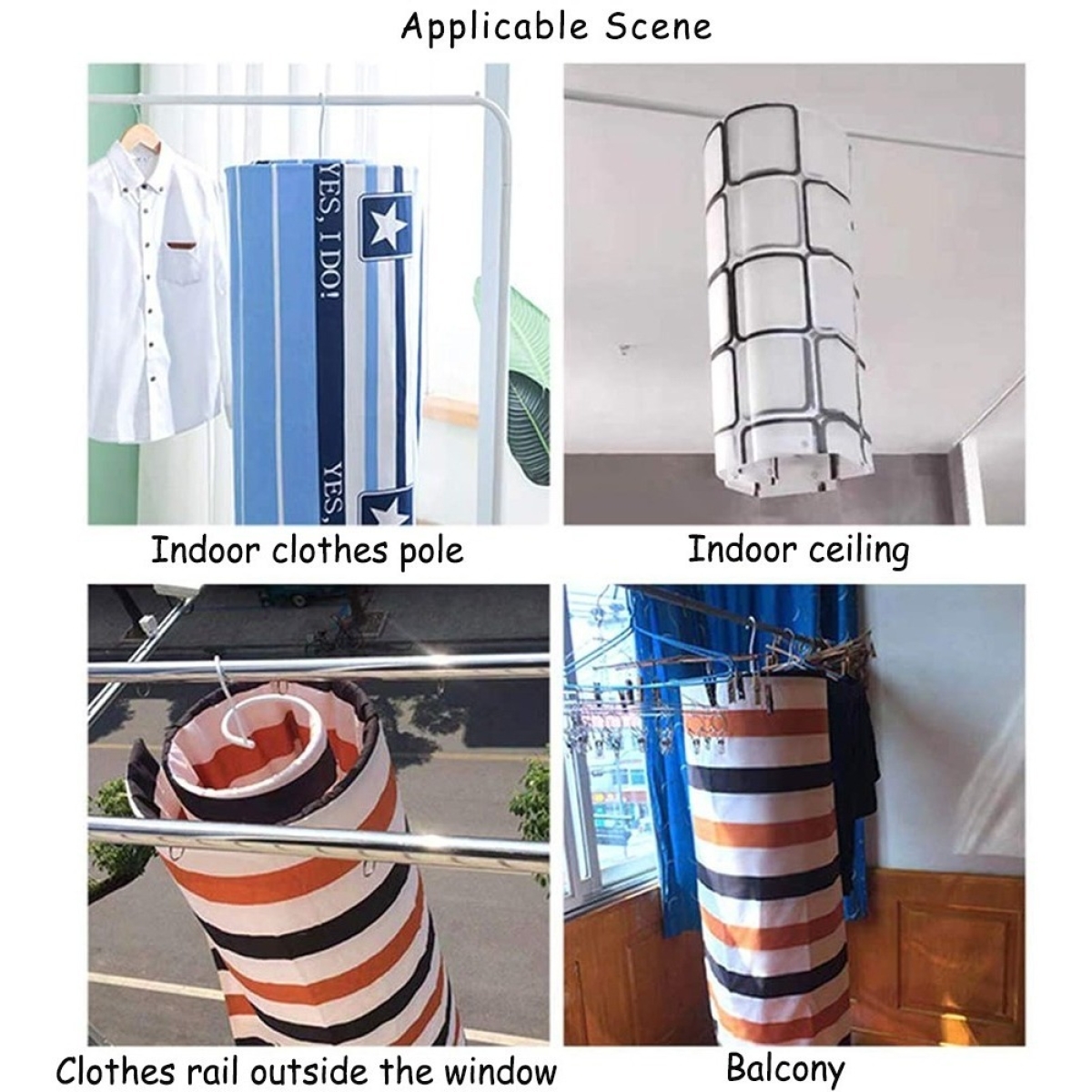 Percha Tendedero Espiral Ahorra Espacio Sábanas - Imagen 3