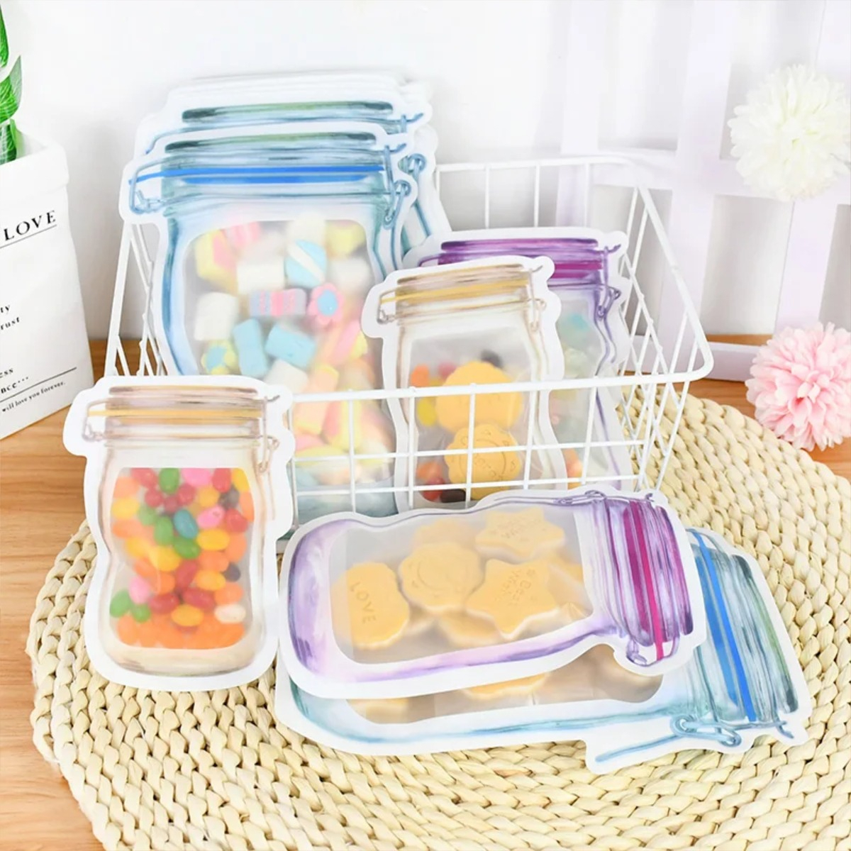 Pack X 10 Bolsitas Bolsas Cierre Hermético Ideal Snacks - Imagen 2