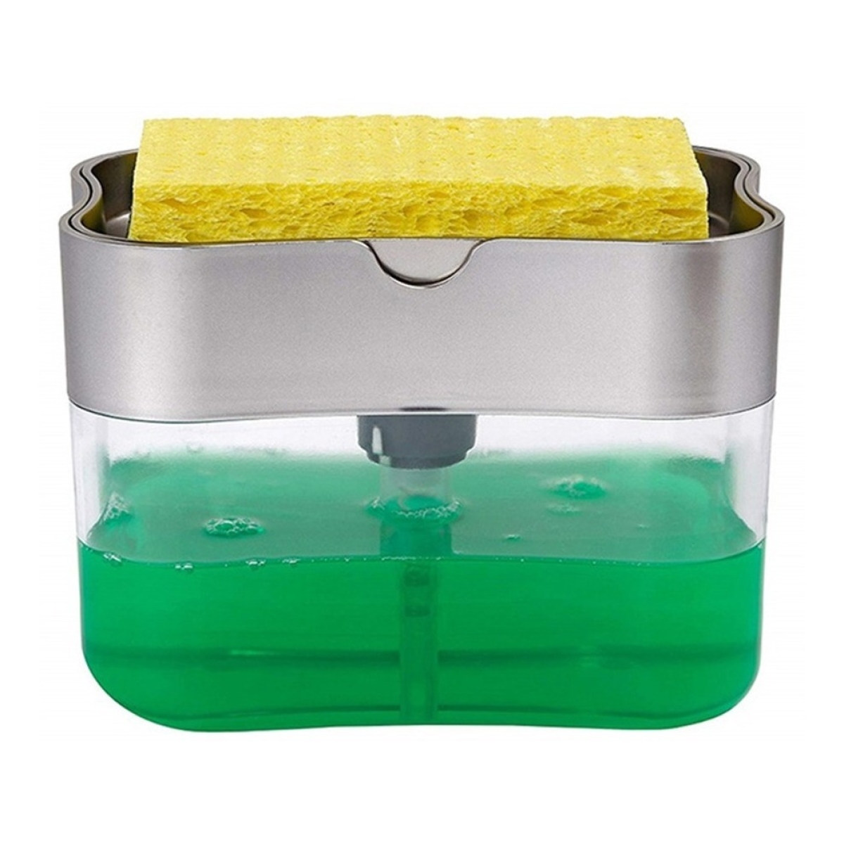 Soporte + Esponja Lava Platos Dispensador Detergente Jabón - Imagen 21