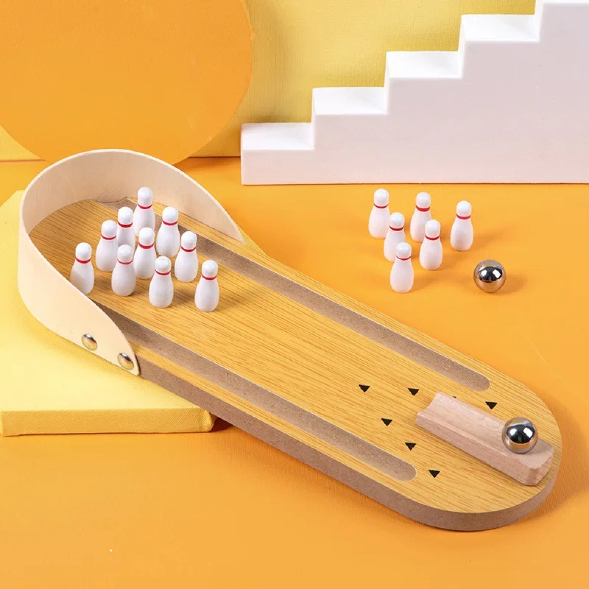Juego Bowling De Mesa Para Niños Diversión Bolos Juguete - Imagen 2