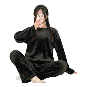 Conjunto Pijama Jogging Sweater Plush Peluche Abrigo Inviern, foto 5