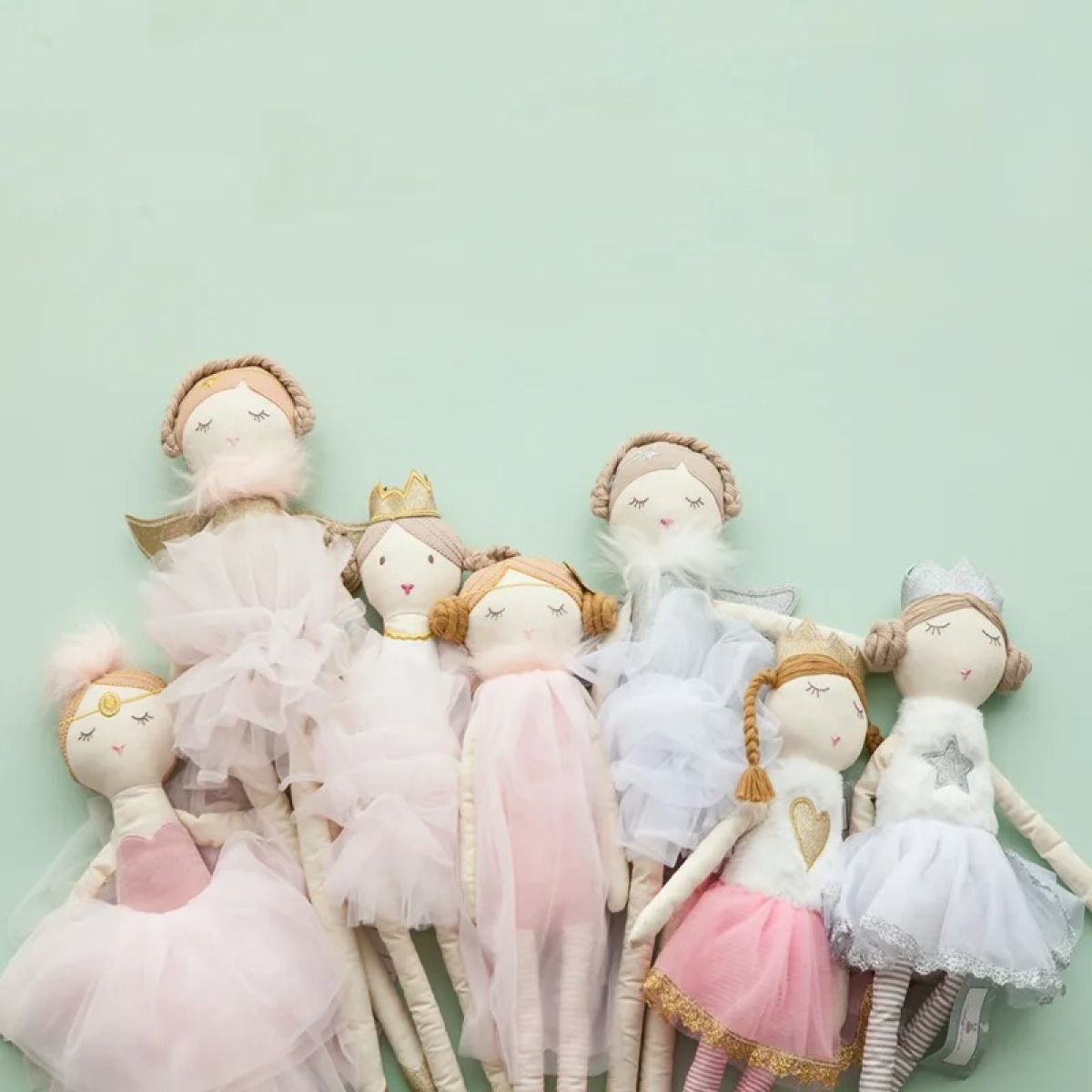 Muñeca Infantil Bailarina Con Tul 50cm Trapo Varios Diseños - Imagen 10