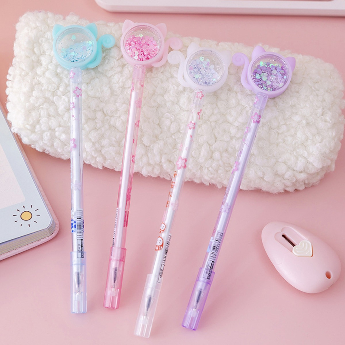 Lapicera Boligrafo Divertida Escolar Liceal Kawaii Gato - Imagen 16