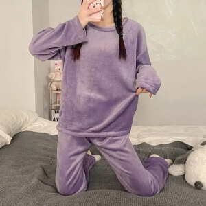 Conjunto Pijama Jogging Sweater Plush Peluche Abrigo Inviern, foto 3