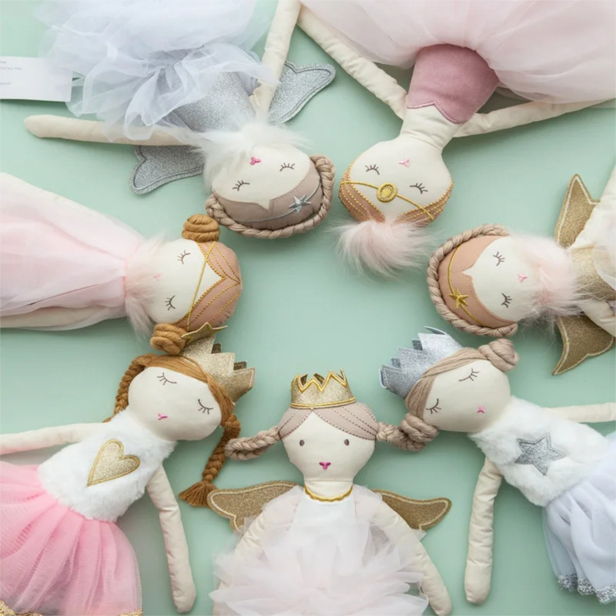 Muñeca Infantil Bailarina Con Tul 50cm Trapo Varios Diseños - Imagen 3