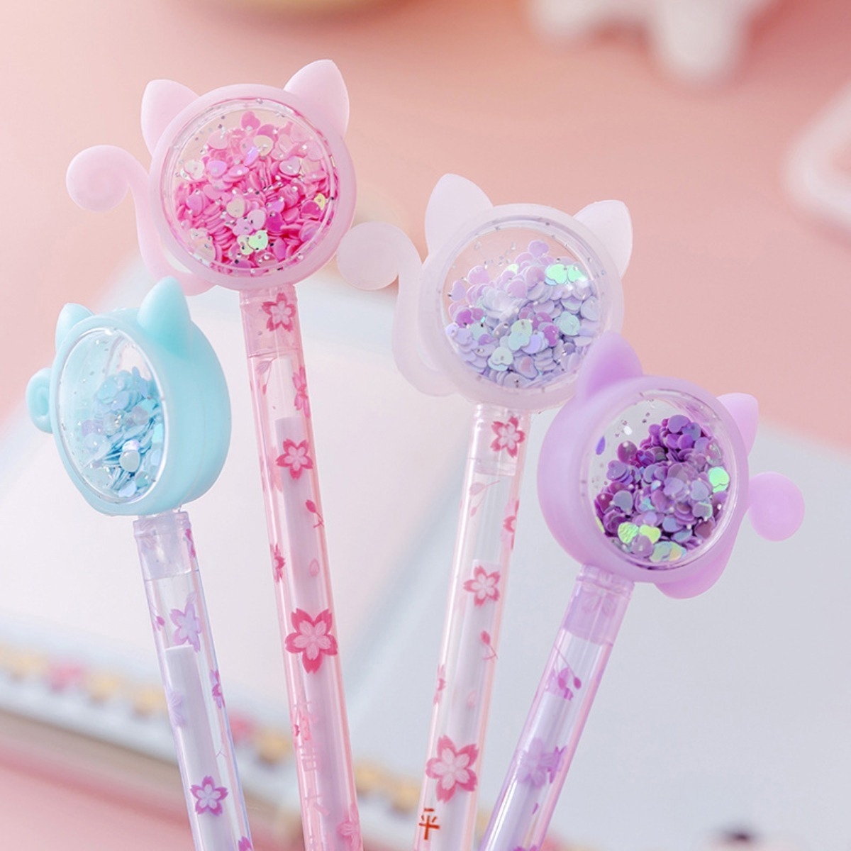 Lapicera Boligrafo Divertida Escolar Liceal Kawaii Gato - Imagen 9