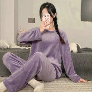 Conjunto Pijama Jogging Sweater Plush Peluche Abrigo Inviern, foto 4