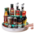 Bandeja Giratoria Para Organizar Especias Lazy Susan 25cm Color Blanco
