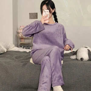 Conjunto Pijama Jogging Sweater Plush Peluche Abrigo Inviern, foto 7