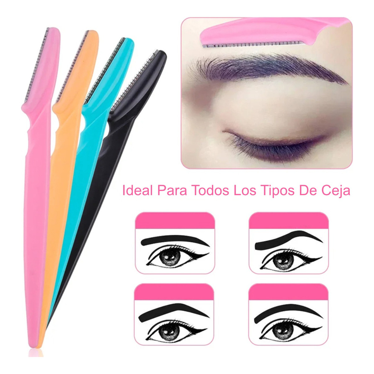 Perfilador Navaja Rostro Y Cejas Set X3 - Imagen 4