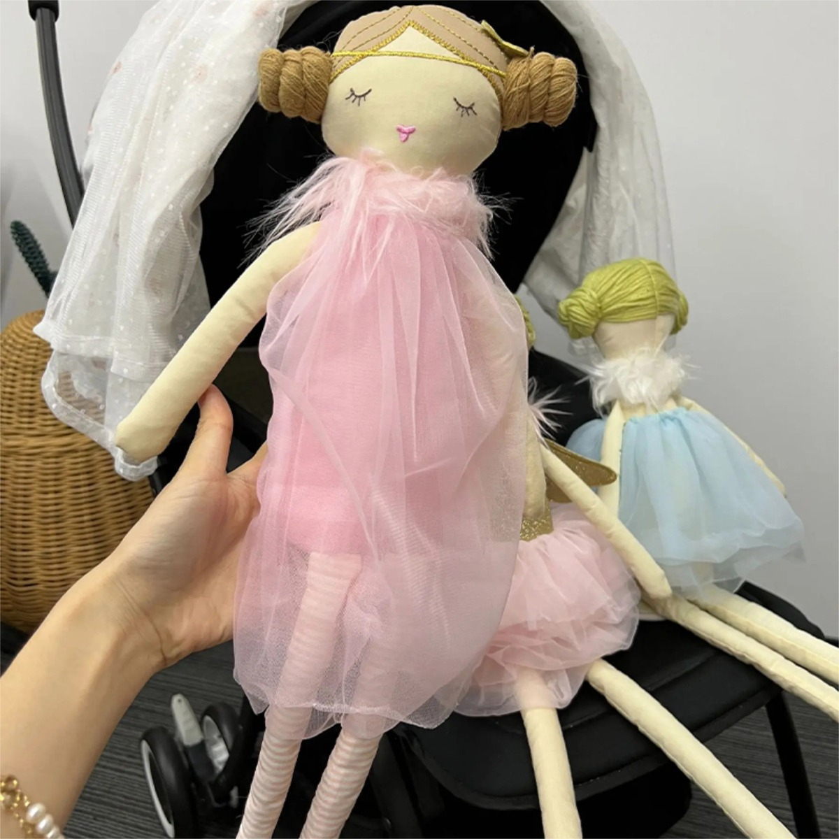 Muñeca Infantil Bailarina Con Tul 50cm Trapo Varios Diseños - Imagen 6