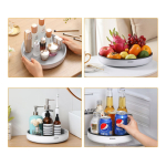 Bandeja Giratoria Para Organizar Especias Lazy Susan 25cm Color Blanco - Imagen 4