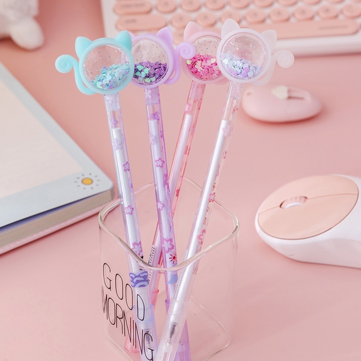 Lapicera Boligrafo Divertida Escolar Liceal Kawaii Gato - Imagen 10
