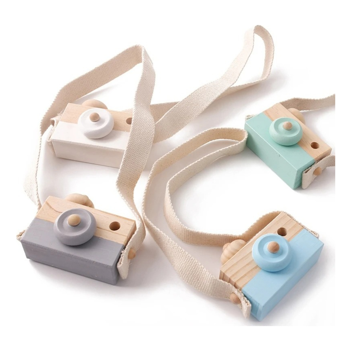 Juguete Infantil Camara De Fotos En Madera C/ Visor Y Correa - Imagen 9