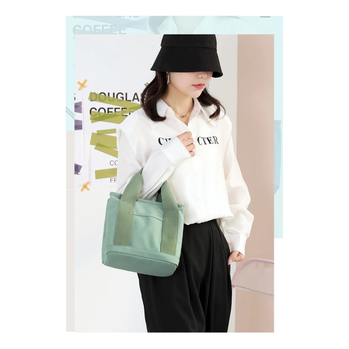 Bolso Tote Bag Cartera Pequeña Asas De Tela Gran Capacidad - Imagen 16